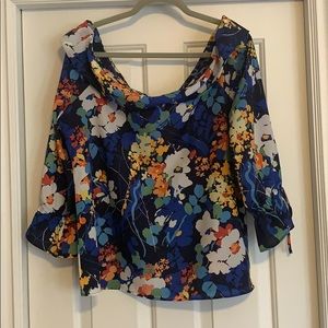 Banana Republic Off The Shoulder Floral Top